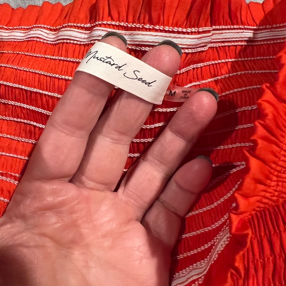 Mustard Seed - Red Skirt - Size M - Picture 2 of 3